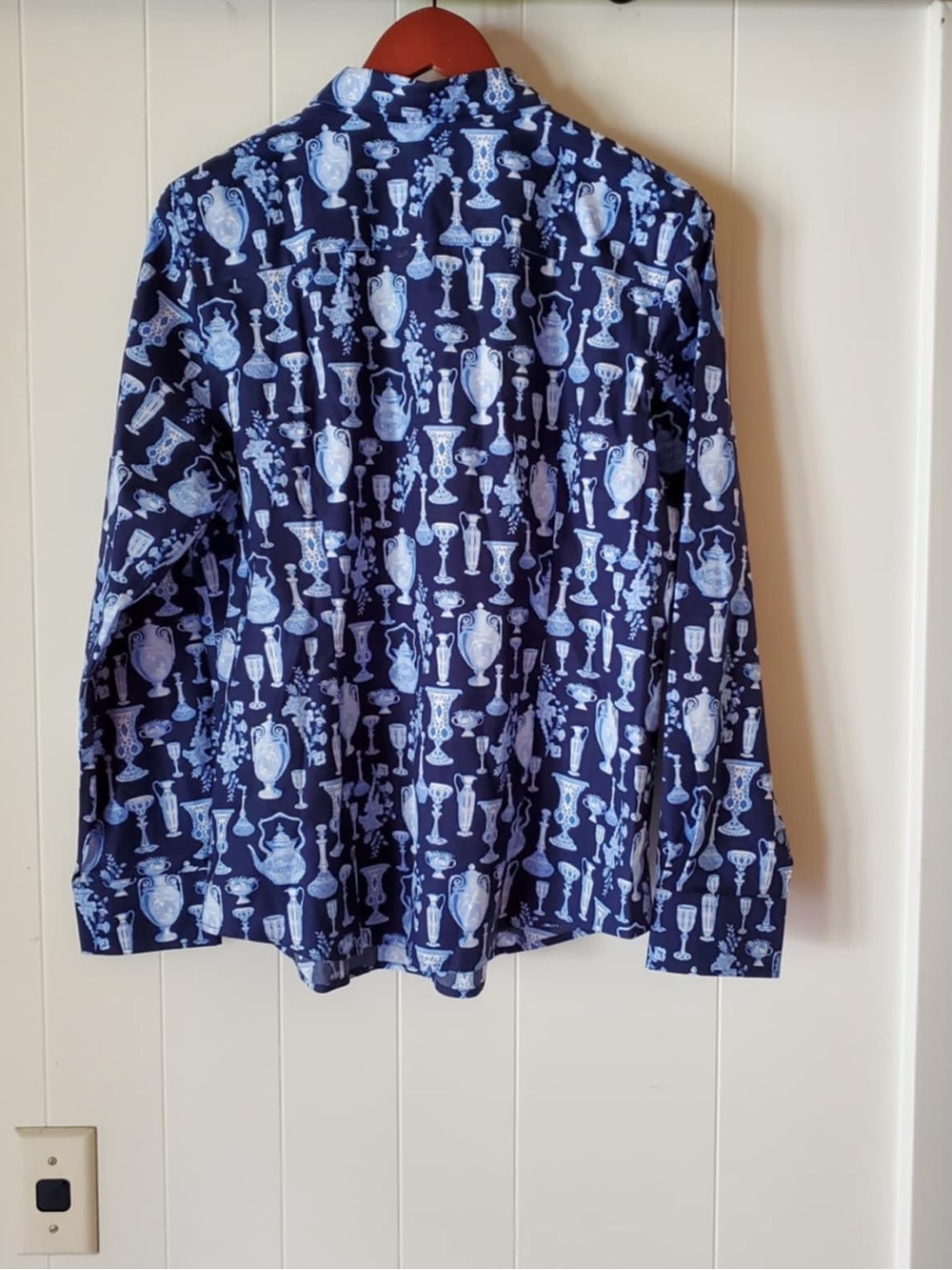 TALBOTS Non Iron Perfect Shirt • Antique Vases • Contrast Stripe Classic 16 - Picture 8 of 8